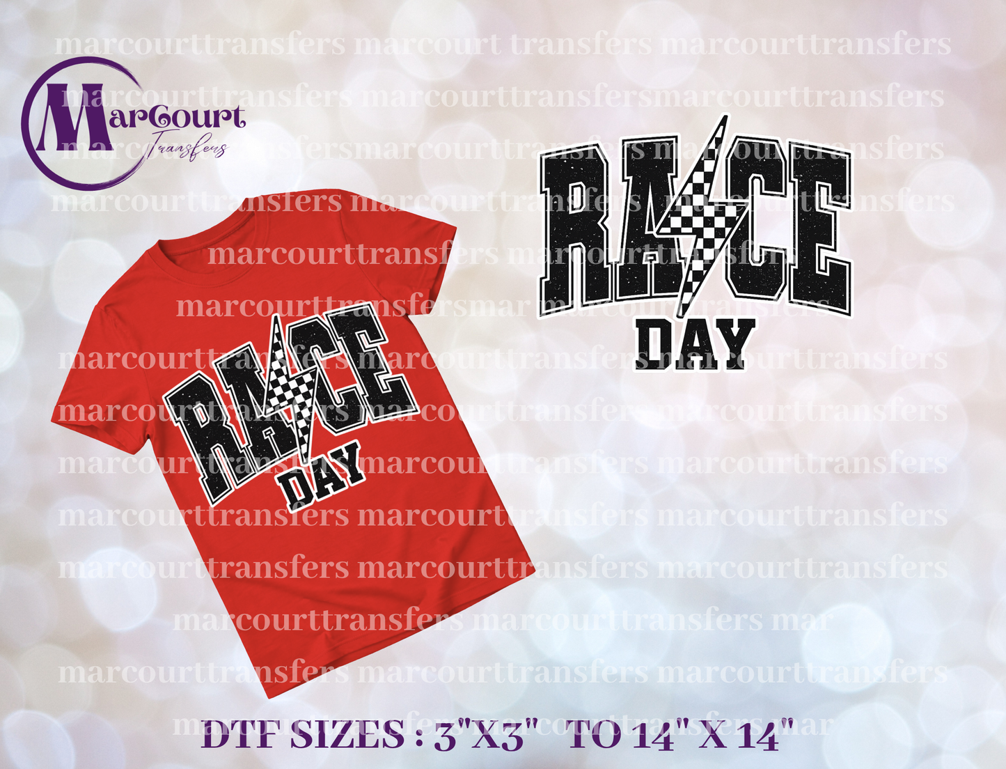 DTF-RACE DAY LIGHTNING STRIKE