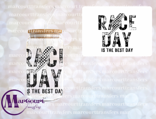 RACE DAY IS THE BEST DAY-DECAL-UV DTF CUP WRAP