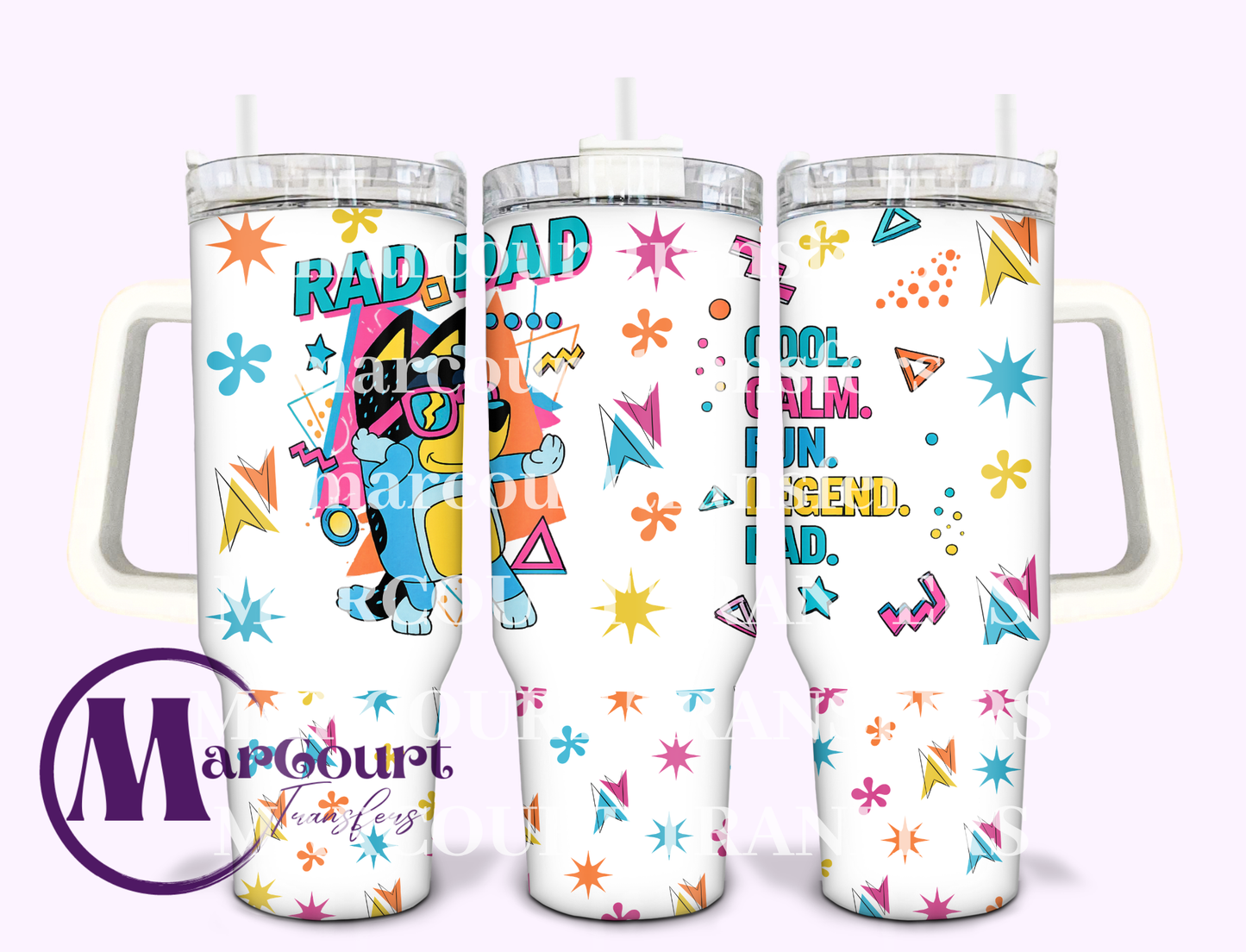 RAD DAD-40 0Z-SUBLIMATION TUMBLER TRANSFER