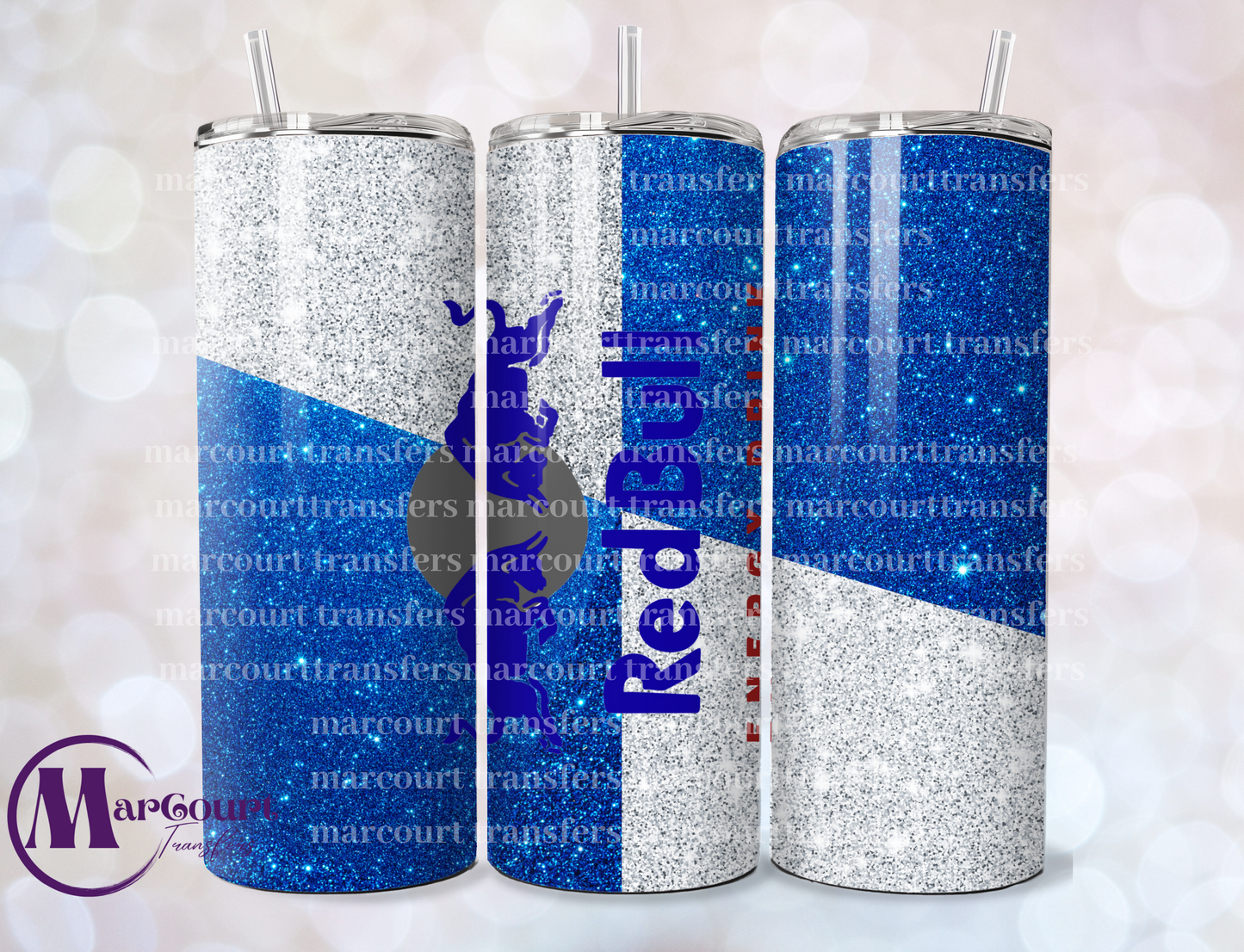 REDBULL BLUE-SKINNY TUMBLER TRANSFER (SUBLIMATION)