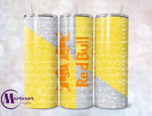 REDBULL YELLOW-20 OZ-UV DTF CUP WRAP