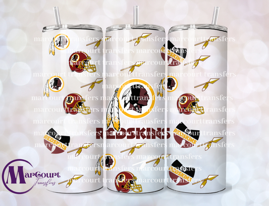 REDSKINS 20-SKINNY TUMBLER TRANSFER (SUBLIMATION)