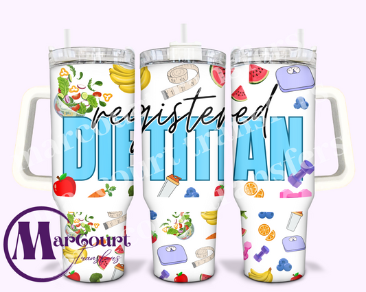 REGISTERED DIETITIAN-40 0Z-UV DTF CUP WRAP