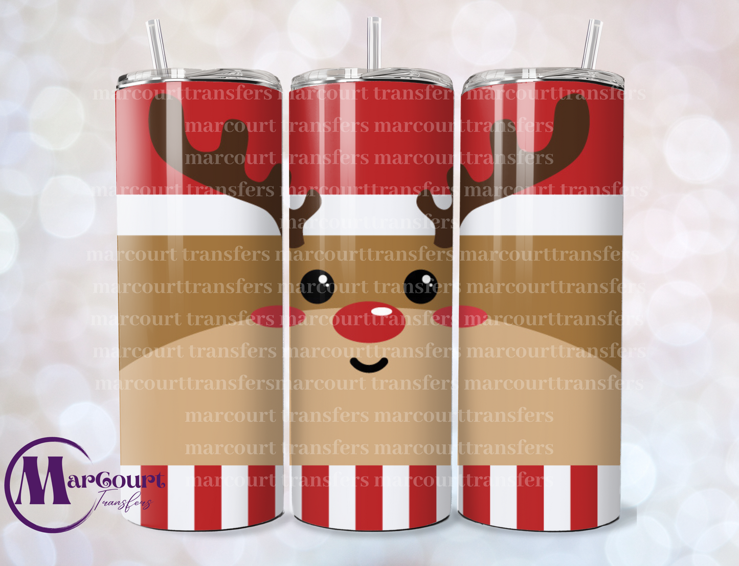 REINDEER-SKINNY TUMBLER TRANSFER