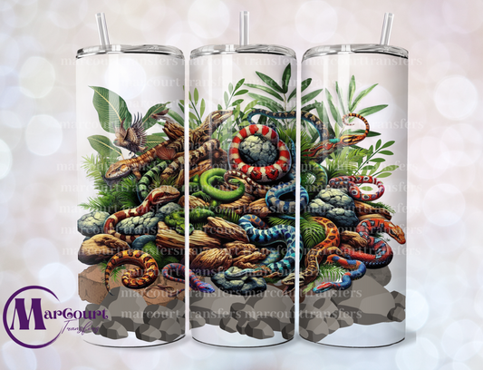 REPTILES-SKINNY TUMBLER TRANSFER