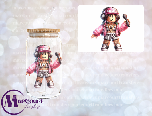 ROBLOX GIRL 3-DECAL-UV DTF CUP WRAP