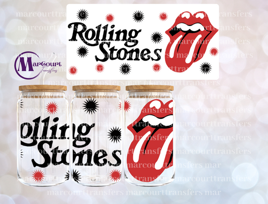 ROLLING STONES-16 0Z-UV DTF CUP WRAP *rts