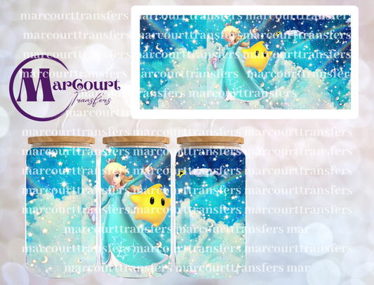 ROSALINA AND LUMI-16 0Z-UV DTF CUP WRAP