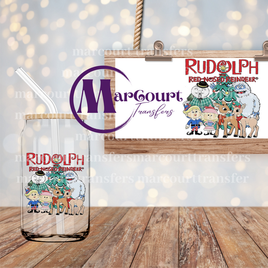 RUDOLPH THE REDNOSED REINDEER-DECAL-UV DTF CUP WRAP