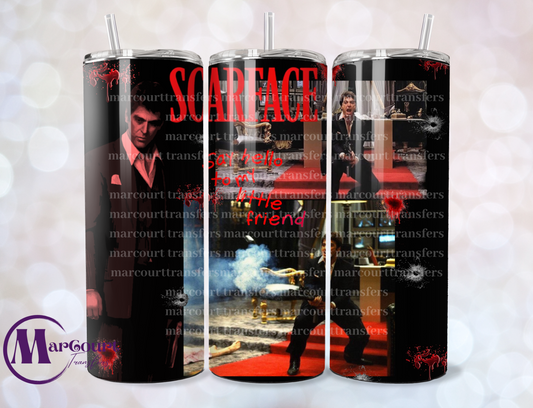 SCARFACE-SKINNY TUMBLER TRANSFER