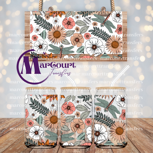 BOHO FLORAL -16 0Z-UV DTF CUP WRAP