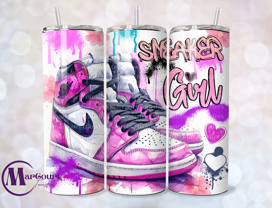 SNEAKER GIRL-SKINNY TUMBLER TRANSFER