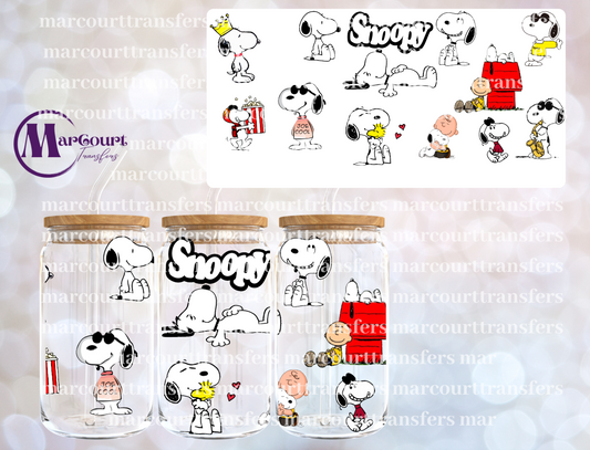 SNOOPY 2-16 0Z-UV DTF CUP WRAP