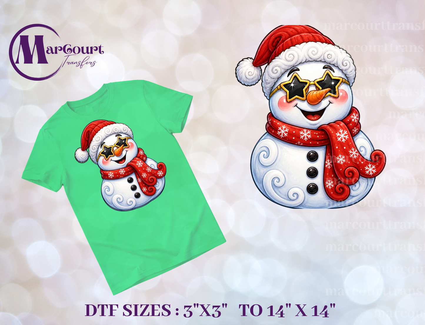 DTF-SNOWMAN STAR