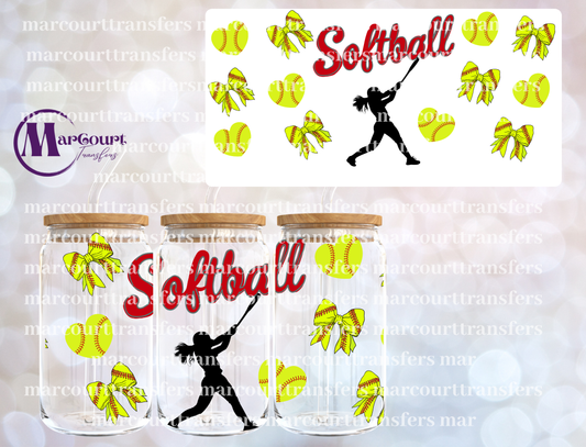 SOFTBALL-16 0Z-UV DTF CUP WRAP
