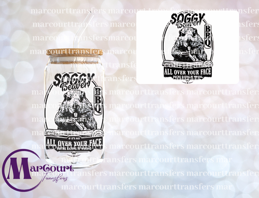 SOGGY BEAVER-DECAL-UV DTF CUP WRAP
