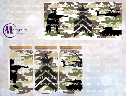 SOLDIER-16 0Z-UV DTF CUP WRAP