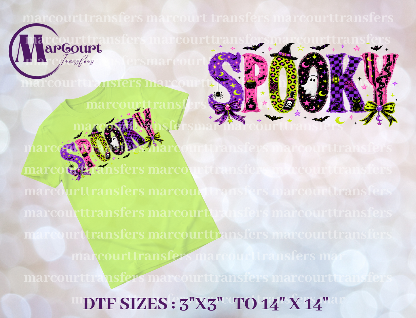 DTF-SPOOKY LETTERS