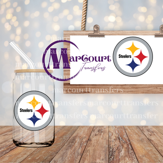 STEELERS LOGO-DECAL-UV DTF CUP WRAP