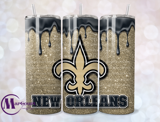 NEW ORLEANS SAINTS-SKINNY TUMBLER TRANSFER