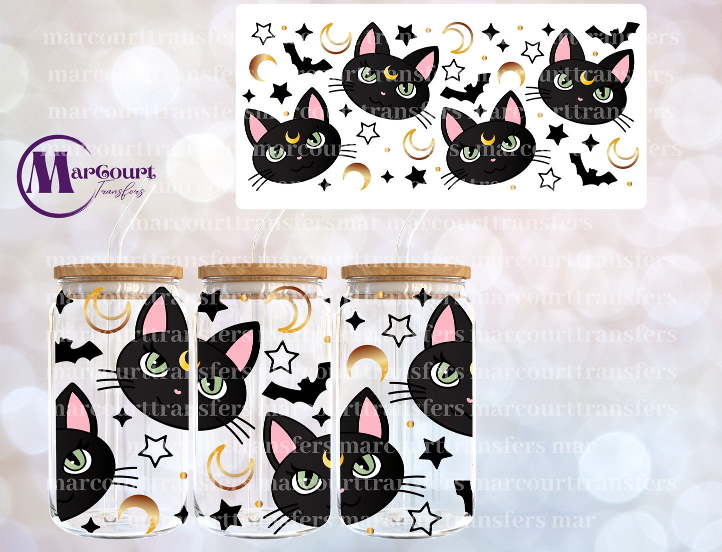 SALEM KITTY-16 0Z-UV DTF CUP WRAP