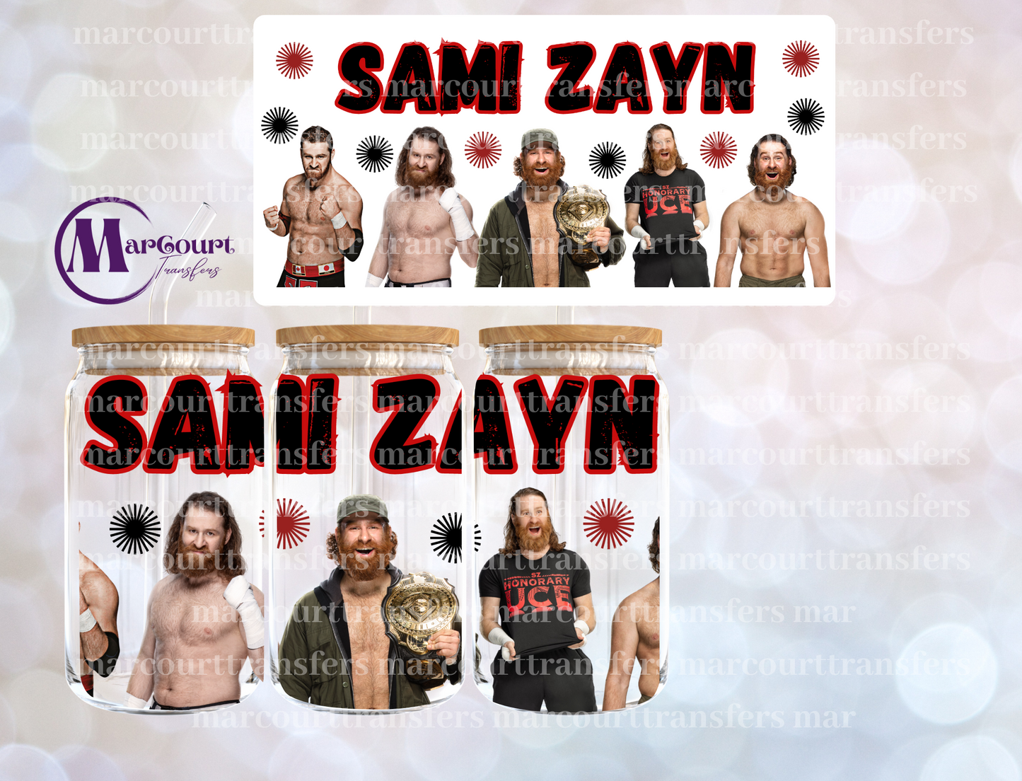 SAMI ZAYN-16 0Z-UV DTF CUP WRAP