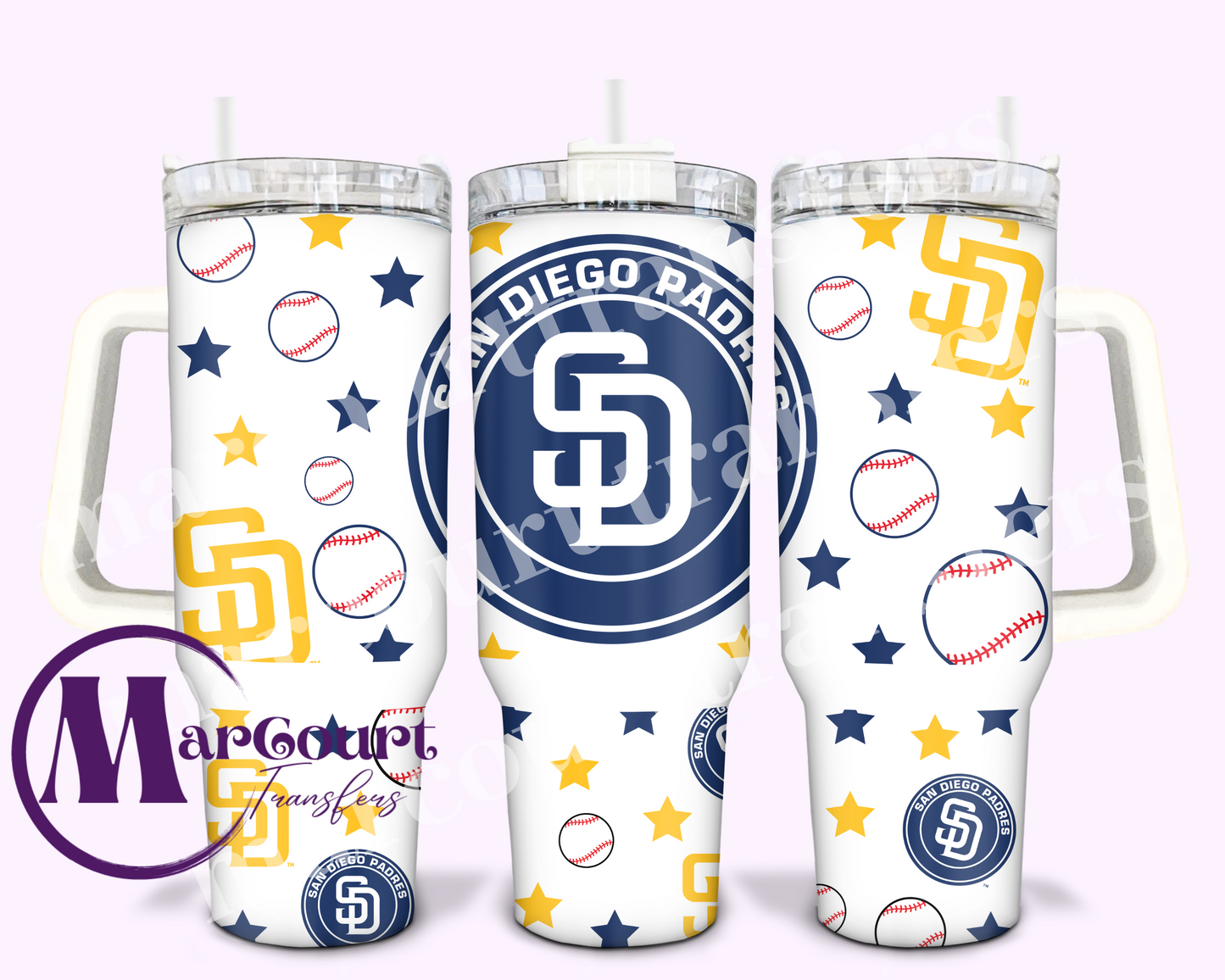 SAN DIEGO PADRES-40 0Z-UV DTF CUP WRAP