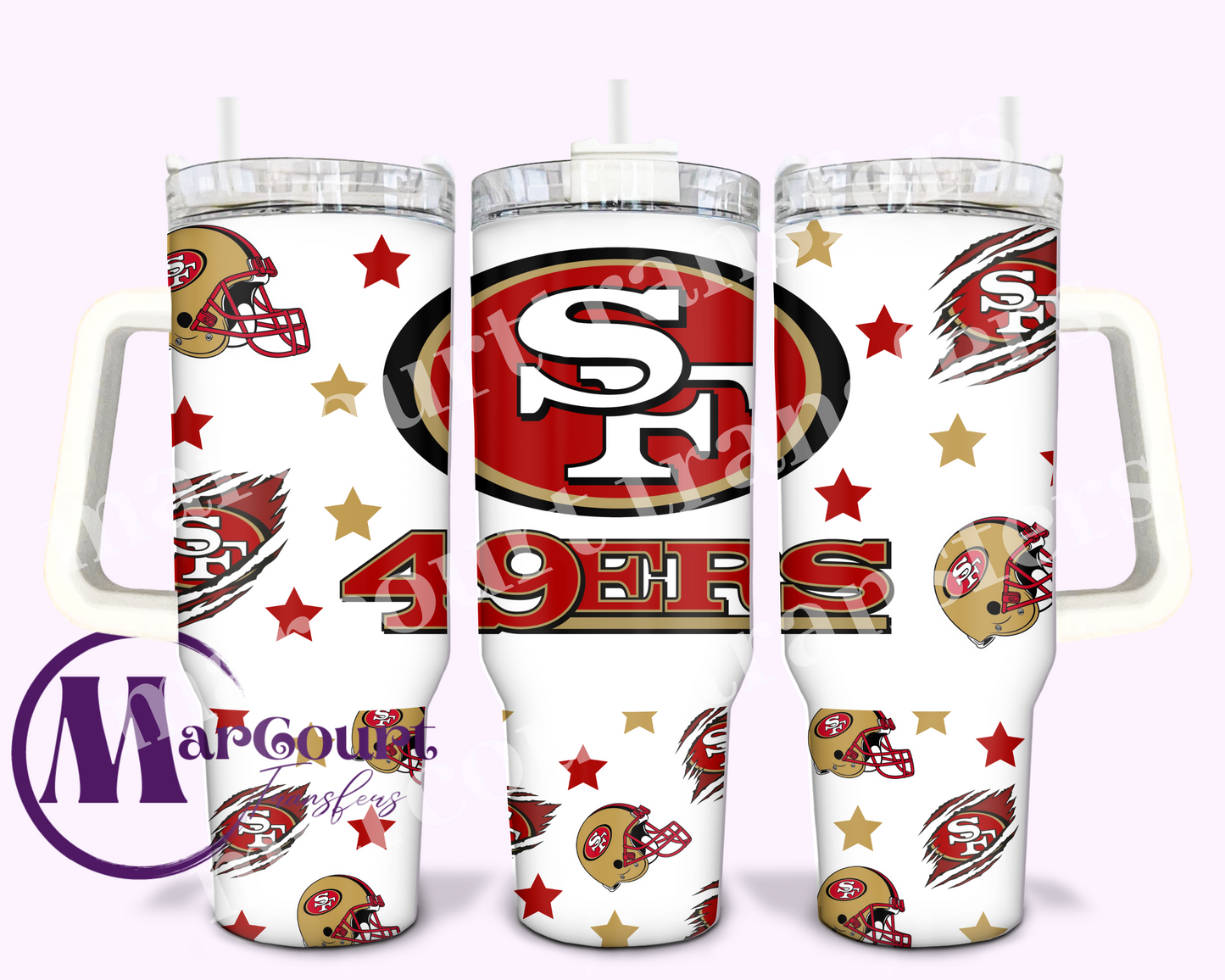 SAN FRANCISCO 49ERS-40 OZ-UV DTF CUP WRAP