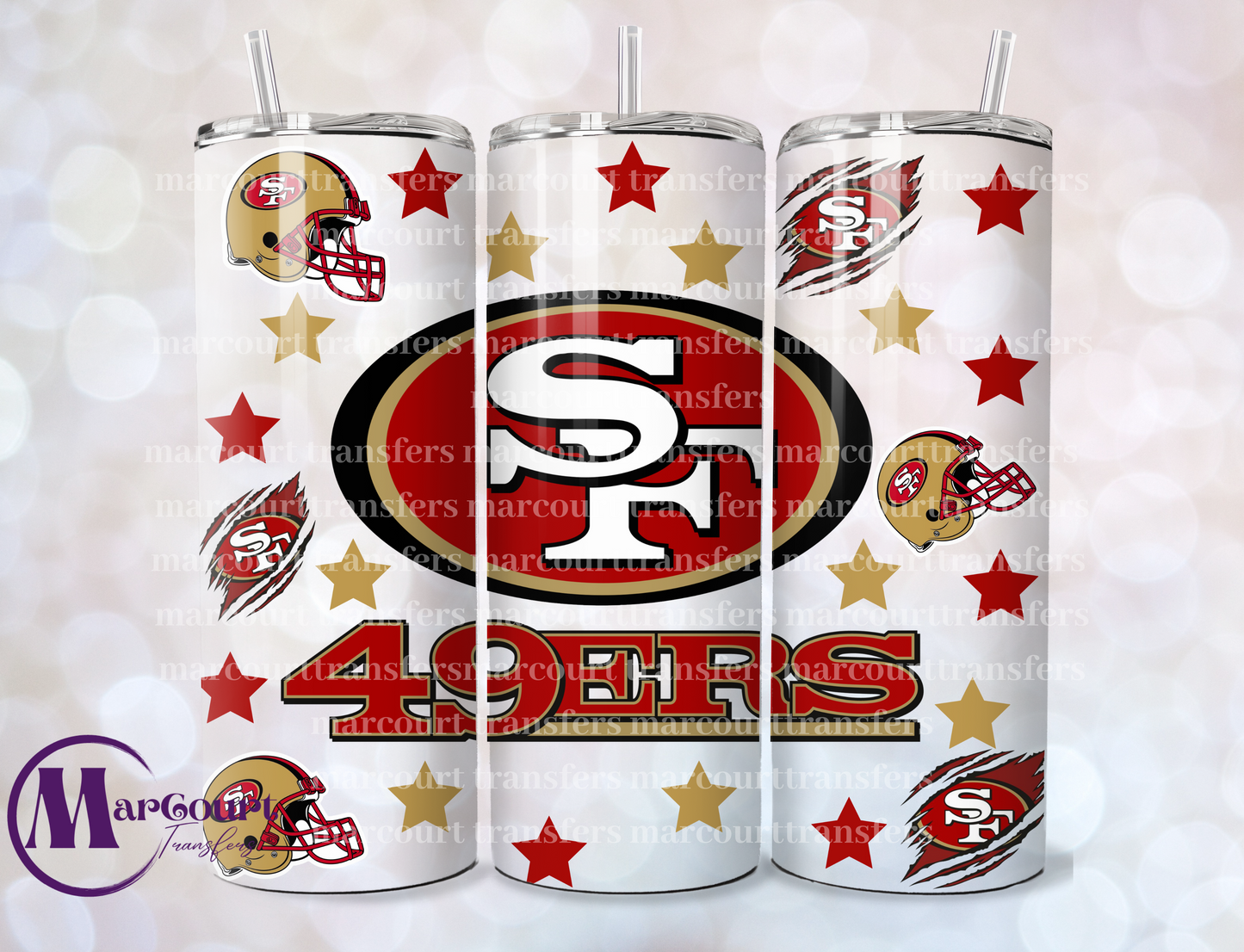 SAN FRANCISCO 49ERS-SKINNY TUMBLER TRANSFER