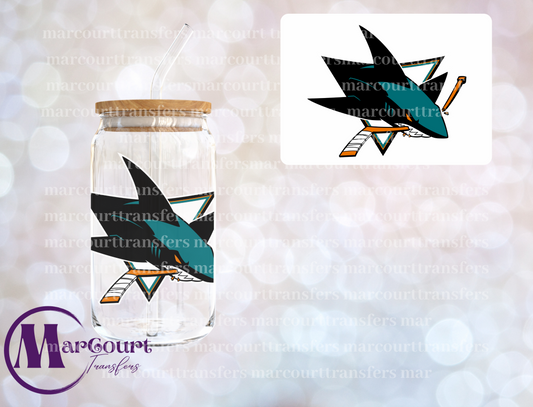 SAN JOSE SHARKS DECAL-UV DTF CUP WRAP