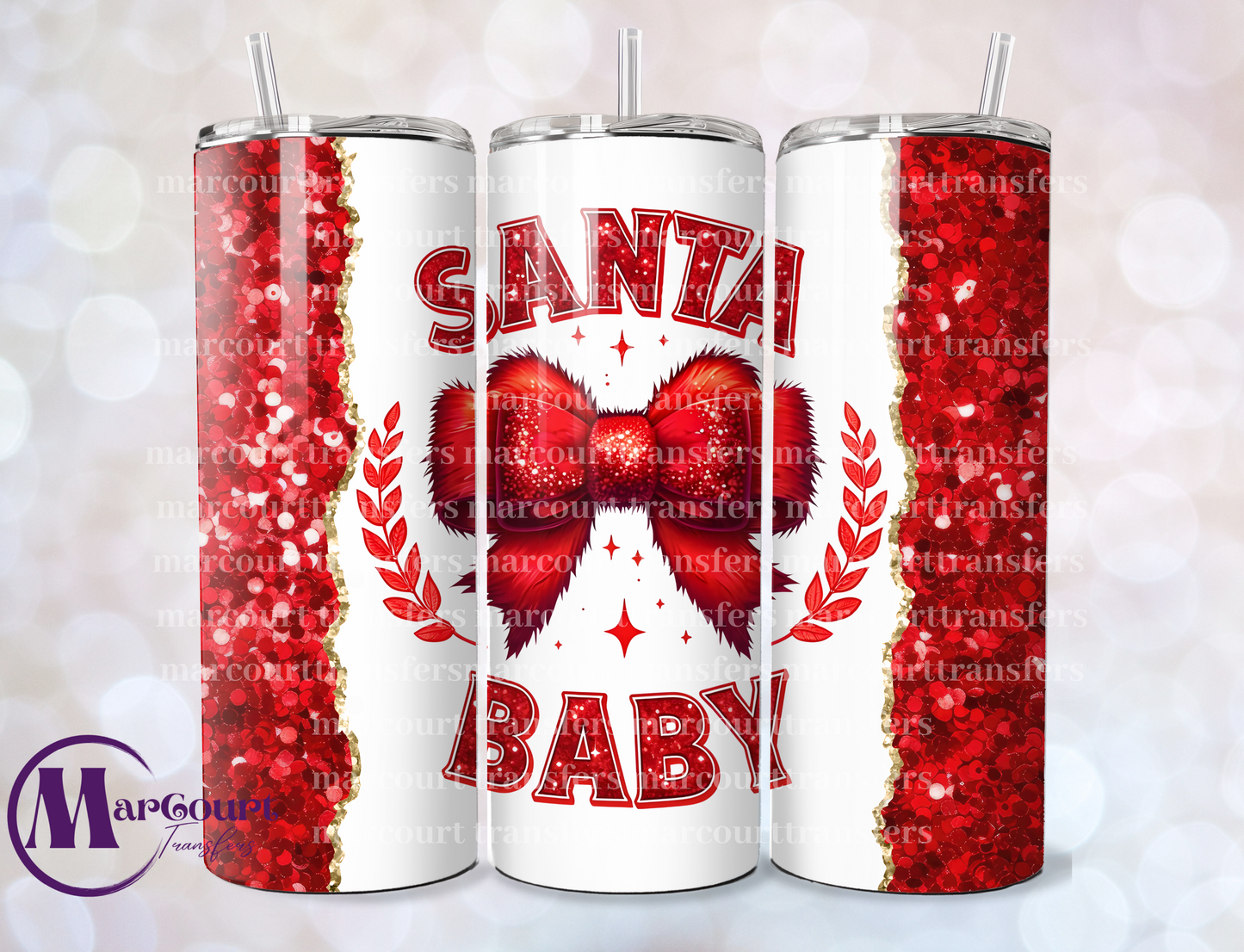 SANTA BABY-SKINNY TUMBLER TRANSFER