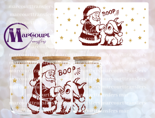 SANTA BOOP-16 0Z-UV DTF CUP WRAP