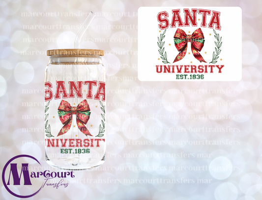 SANTA UNIVERSITY EST. 1836-DECAL-UV DTF CUP WRAP