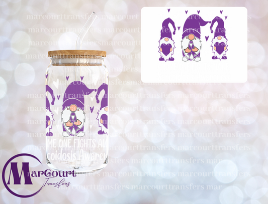 SARCOIDOSIS AWARENESS-DECAL-UV DTF CUP WRAP