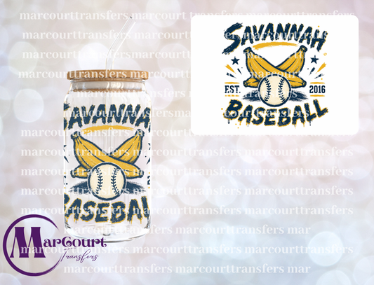 SAVANNAH BANANAS EST 2016-UV DTF CUP WRAP