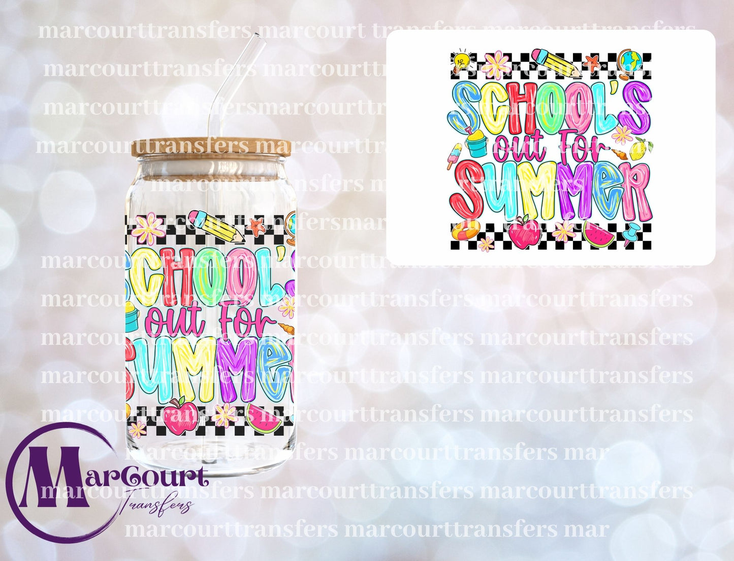 SCHOOLS OUT FOR SUMMER-UV DTF CUP WRAP