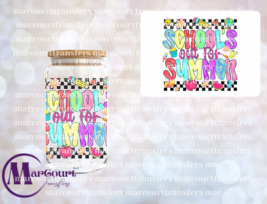 SCHOOLS OUT FOR SUMMER-UV DTF CUP WRAP