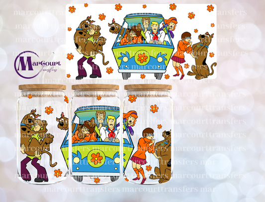 SCOOBY GANG-16 0Z-UV DTF CUP WRAP