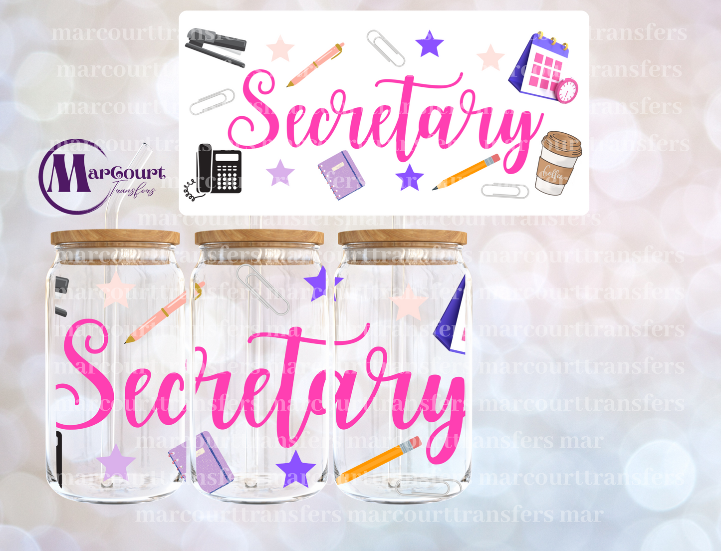 SECRETARY-16 0Z-UV DTF CUP WRAP