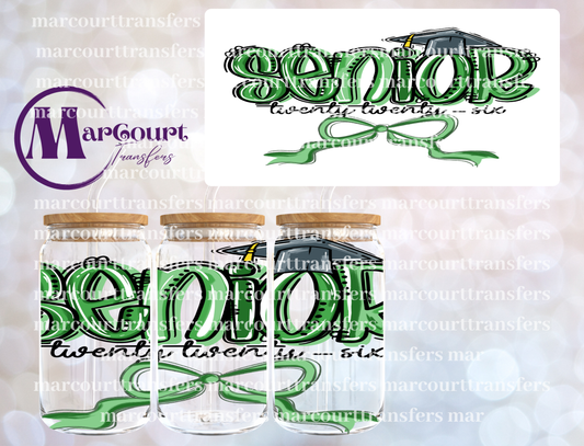 SENIOR 2026 GREEN-16 0Z-UV DTF CUP WRAP