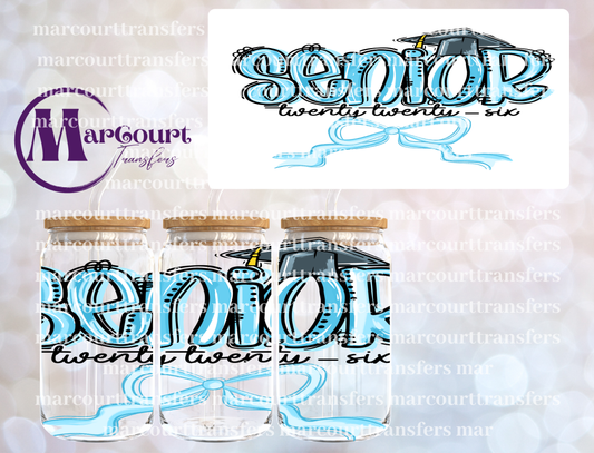 SENIOR 2026 LIGHT BLUE-16 0Z-UV DTF CUP WRAP
