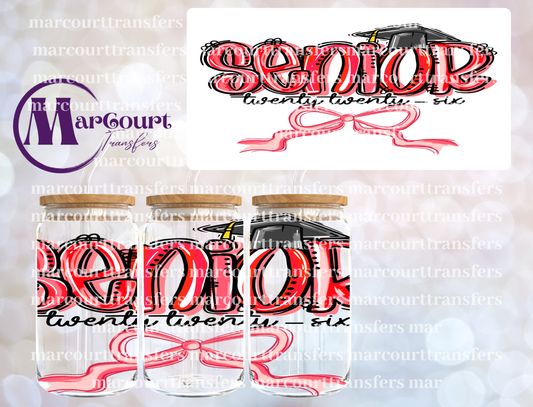 SENIOR 2026 RED-16 0Z-UV DTF CUP WRAP