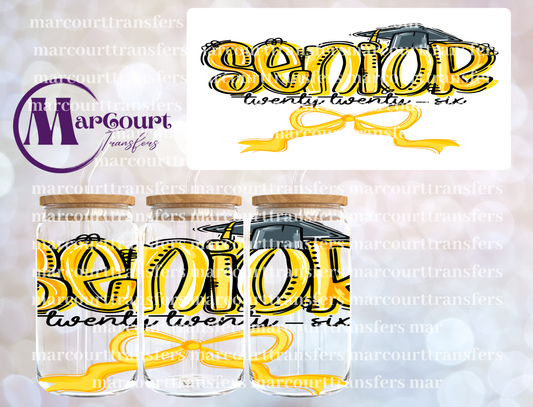 SENIOR 2026 YELLOW-16 0Z-UV DTF CUP WRAP
