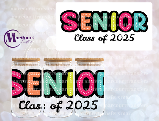 SENIOR CLASS OF 2025-16 0Z-UV DTF CUP WRAP