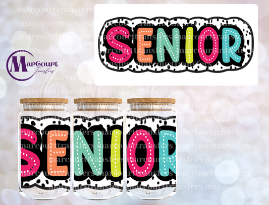 SENIOR POLKA DOTS-16 0Z-UV DTF CUP WRAP (