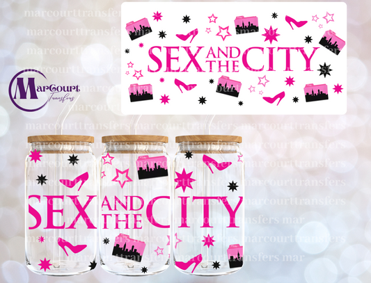 SEX AND THE CITY-16 0Z-UV DTF CUP WRAP