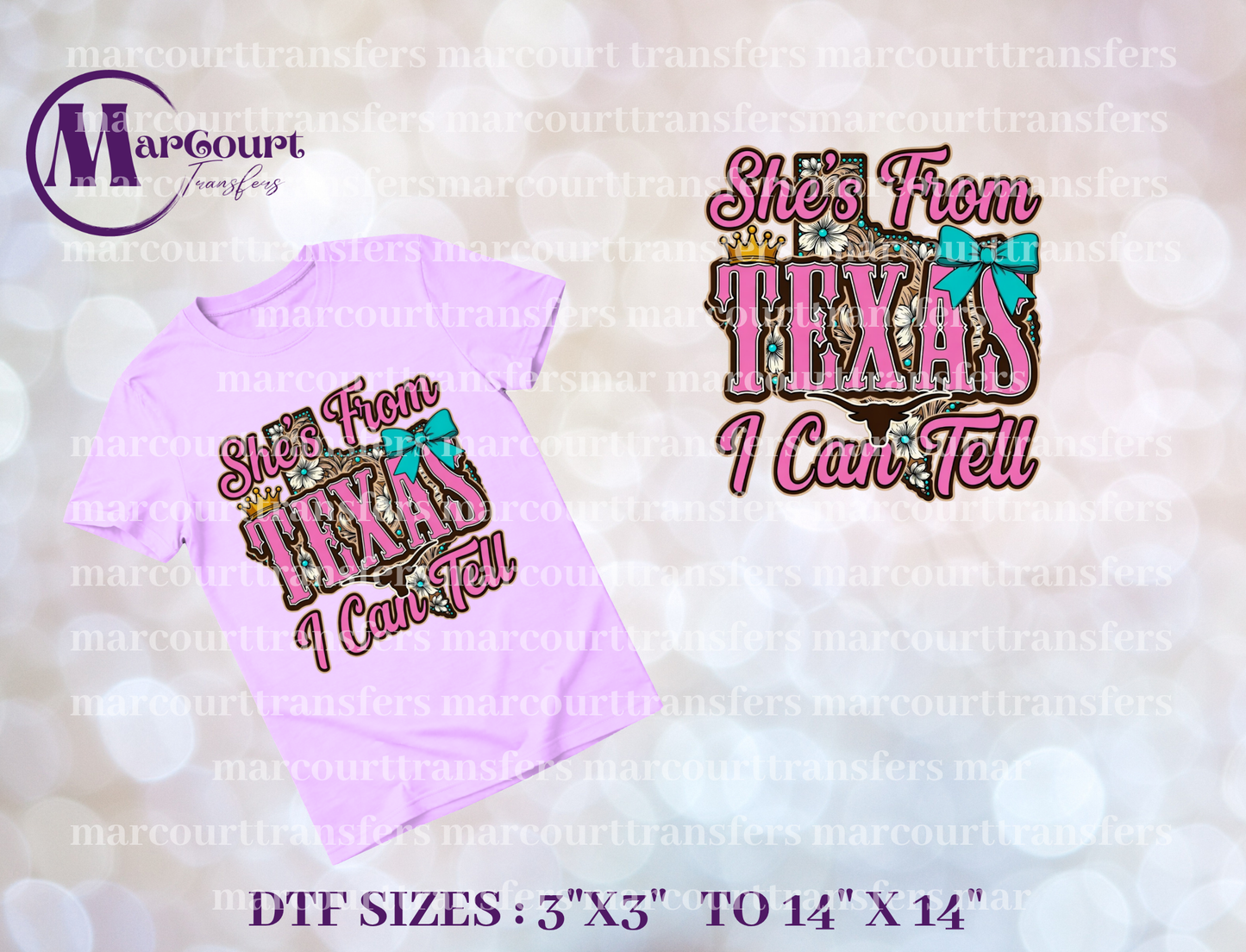 DTF-SHES FROM TEXAS I CAN TELL BOW
