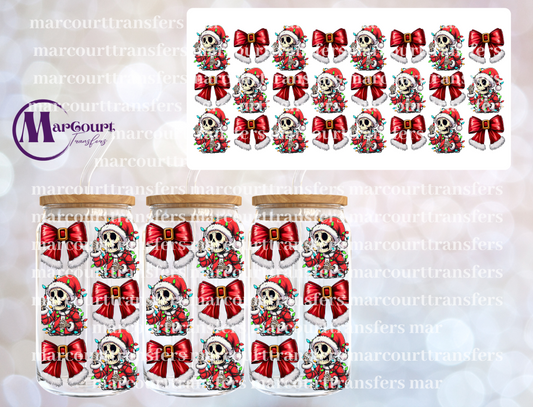 SKELETON SANTA SUIT WITH LIGHTS-16 0Z-UV DTF CUP WRAP