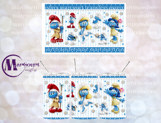 SMURFS-12 OZ TUMBLER SUBLIMATION