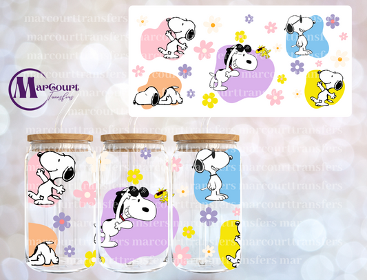 SNOOPY-16 0Z-UV DTF CUP WRAP